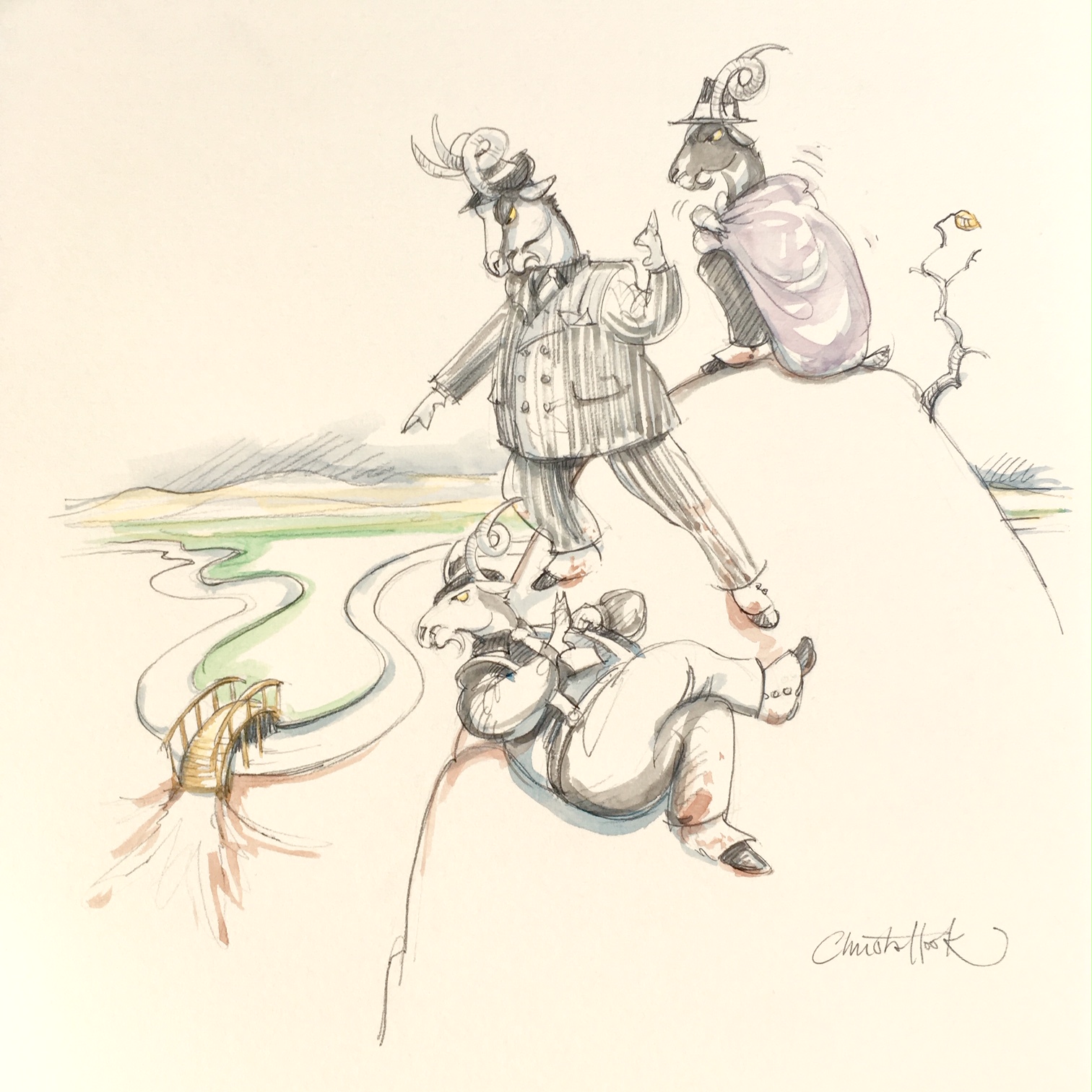 Billy Goat Gruff Fairy Tale 3